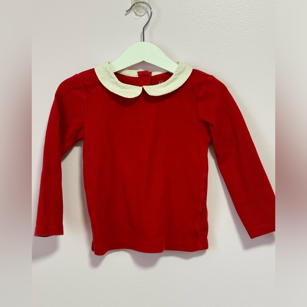 Pater Pan collar red top